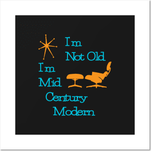 Mid Century Modern T-Shirt for Middle Age MCM Hipsters Posters and Art